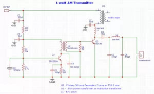 One watt AM Transmitter