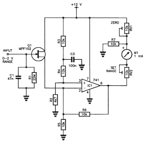 Simple Receiver S-Meter Circuit for Your Radio