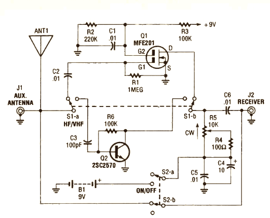 DIY Active Antenna: Boost Weak HF/VHF Signals